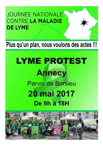 Affiche Lyme Protest annecy